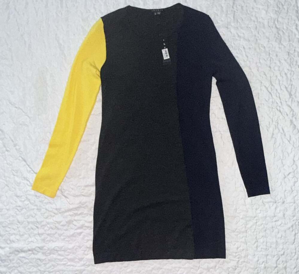 NWT: Theory Colorblock Knit Dress Size S Multi